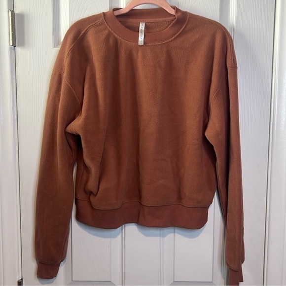 Fabletics Burnt Orange Crew Neck Sweater - Picture 2 of 6